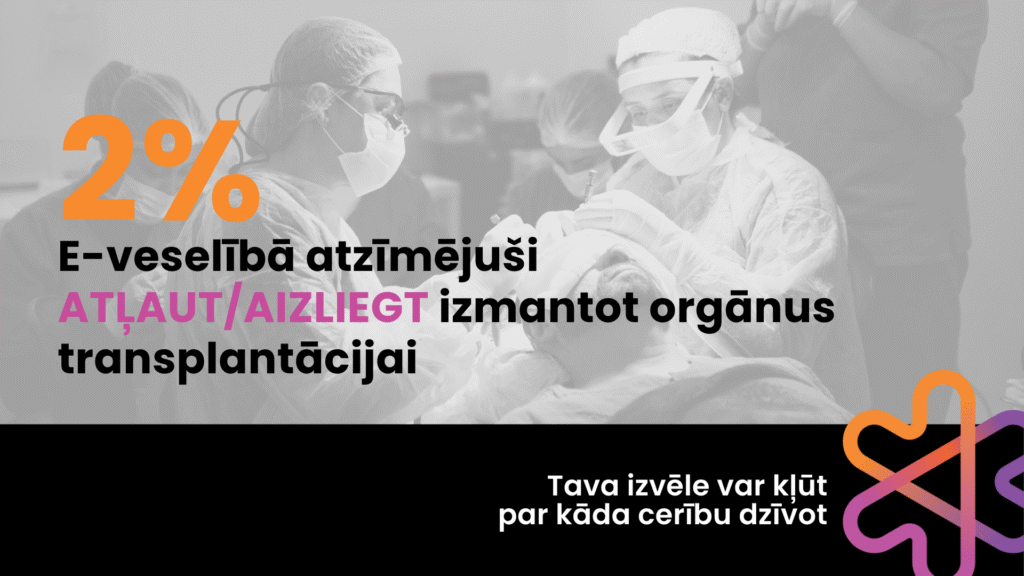 LDVC aicina E-veselībā veikt atzīmi par orgānu ziedošanu pēc nāves